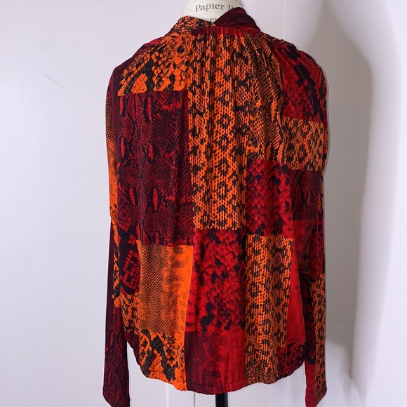 MICHEAL MICHAEL KORS RED BLAZE XL BLOUSE - Picture 4 of 8